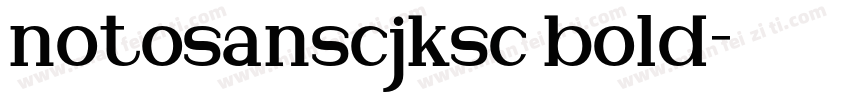 notosanscjksc bold字体转换